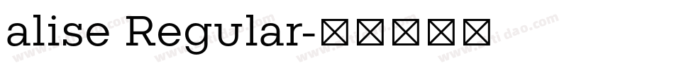 alise Regular字体转换